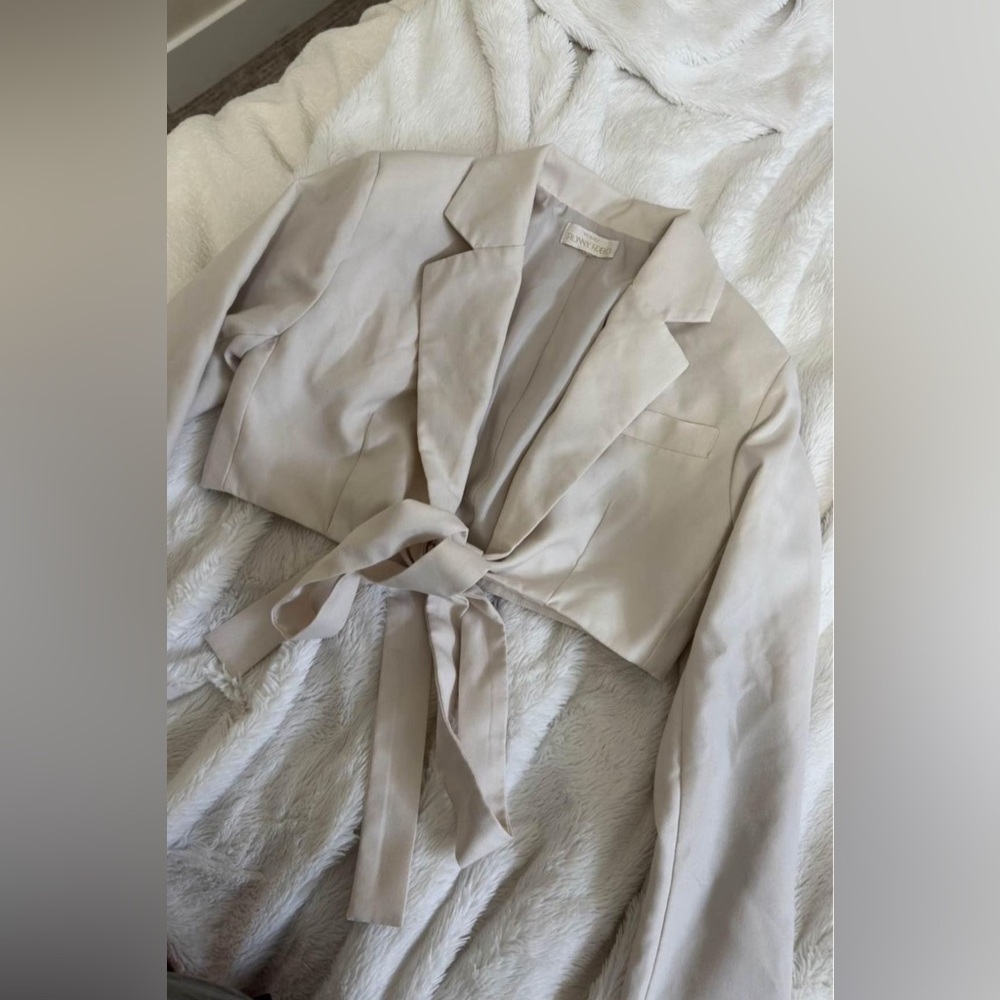 Torn by Ronny Kobo cropped blazer